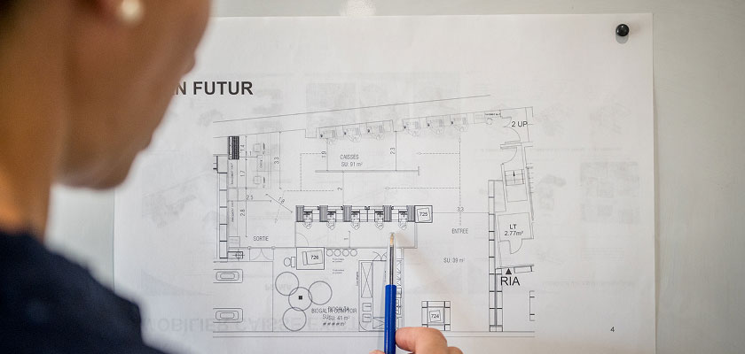 Conception et réaménagement d'espace de travail